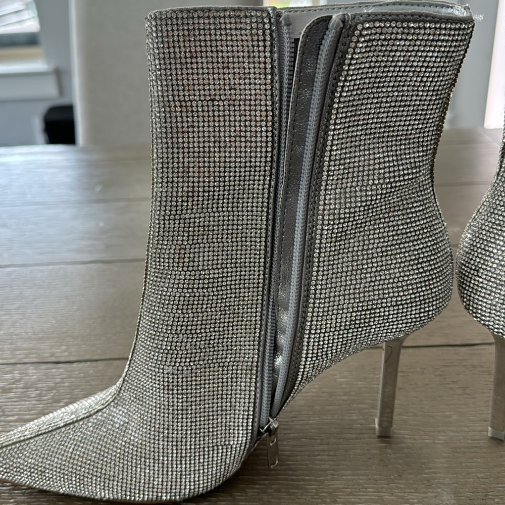 Steve Madden Elysia-R Bootie Silver 8.5 M - image 3